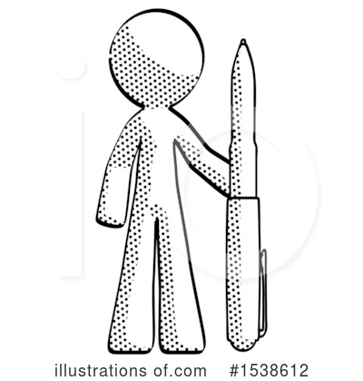 Royalty-Free (RF) Halftone Design Mascot Clipart Illustration by Leo Blanchette - Stock Sample #1538612