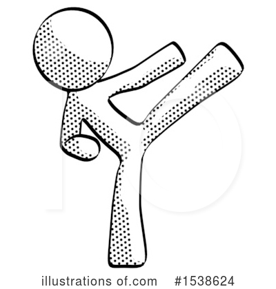 Royalty-Free (RF) Halftone Design Mascot Clipart Illustration by Leo Blanchette - Stock Sample #1538624