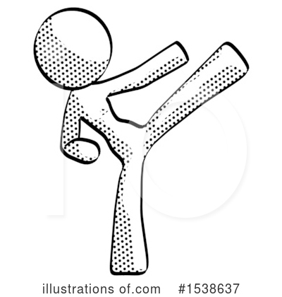 Royalty-Free (RF) Halftone Design Mascot Clipart Illustration by Leo Blanchette - Stock Sample #1538637