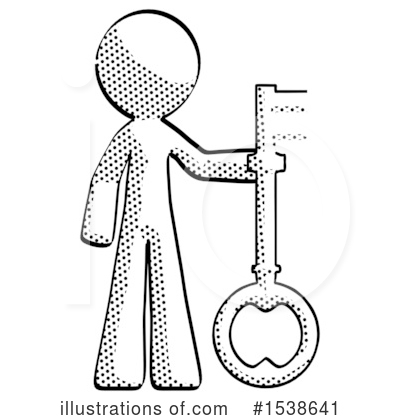 Royalty-Free (RF) Halftone Design Mascot Clipart Illustration by Leo Blanchette - Stock Sample #1538641