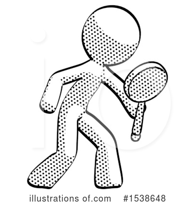 Royalty-Free (RF) Halftone Design Mascot Clipart Illustration by Leo Blanchette - Stock Sample #1538648