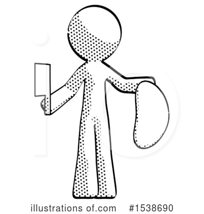 Royalty-Free (RF) Halftone Design Mascot Clipart Illustration by Leo Blanchette - Stock Sample #1538690