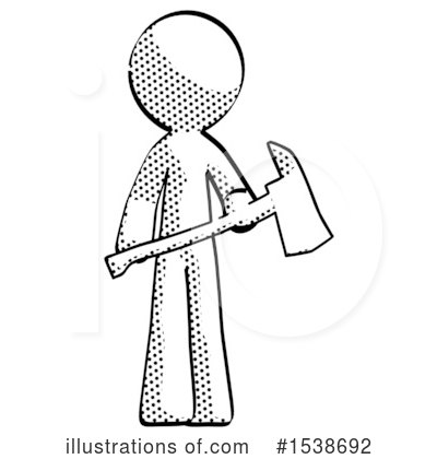 Royalty-Free (RF) Halftone Design Mascot Clipart Illustration by Leo Blanchette - Stock Sample #1538692