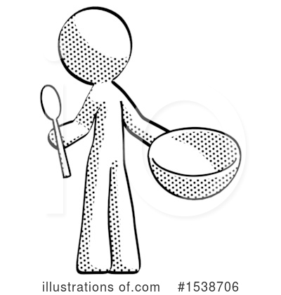 Royalty-Free (RF) Halftone Design Mascot Clipart Illustration by Leo Blanchette - Stock Sample #1538706