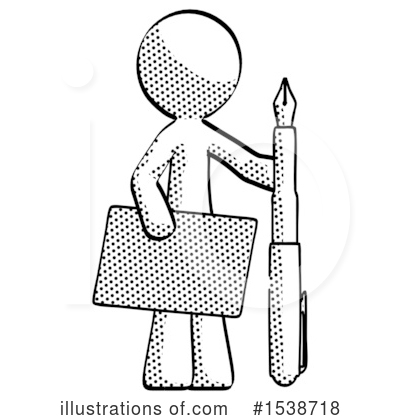Royalty-Free (RF) Halftone Design Mascot Clipart Illustration by Leo Blanchette - Stock Sample #1538718
