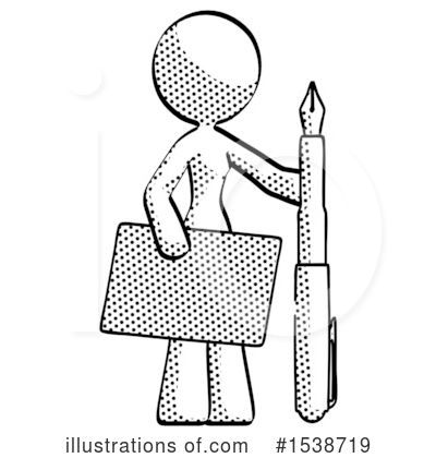 Royalty-Free (RF) Halftone Design Mascot Clipart Illustration by Leo Blanchette - Stock Sample #1538719