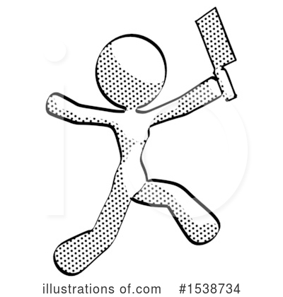 Royalty-Free (RF) Halftone Design Mascot Clipart Illustration by Leo Blanchette - Stock Sample #1538734