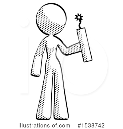 Royalty-Free (RF) Halftone Design Mascot Clipart Illustration by Leo Blanchette - Stock Sample #1538742