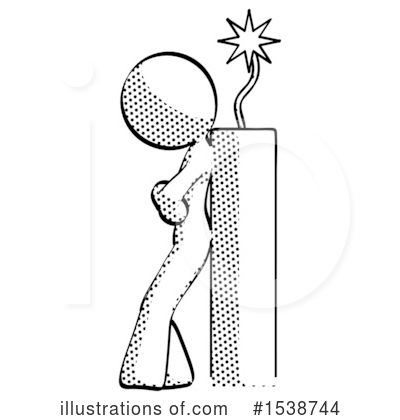 Royalty-Free (RF) Halftone Design Mascot Clipart Illustration by Leo Blanchette - Stock Sample #1538744