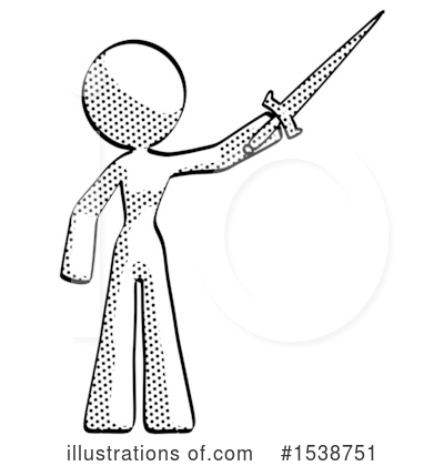 Royalty-Free (RF) Halftone Design Mascot Clipart Illustration by Leo Blanchette - Stock Sample #1538751