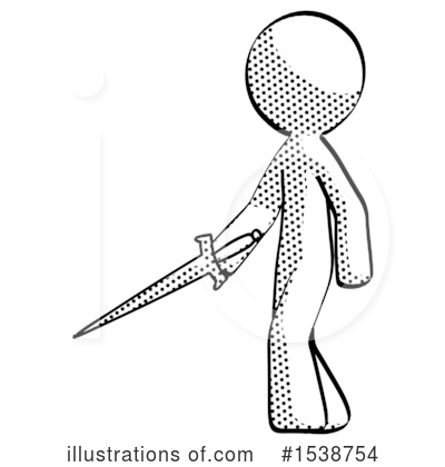 Royalty-Free (RF) Halftone Design Mascot Clipart Illustration by Leo Blanchette - Stock Sample #1538754
