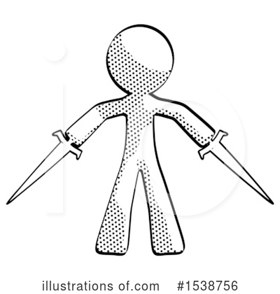 Royalty-Free (RF) Halftone Design Mascot Clipart Illustration by Leo Blanchette - Stock Sample #1538756