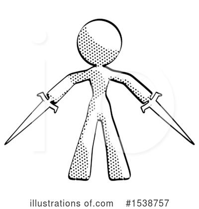 Royalty-Free (RF) Halftone Design Mascot Clipart Illustration by Leo Blanchette - Stock Sample #1538757