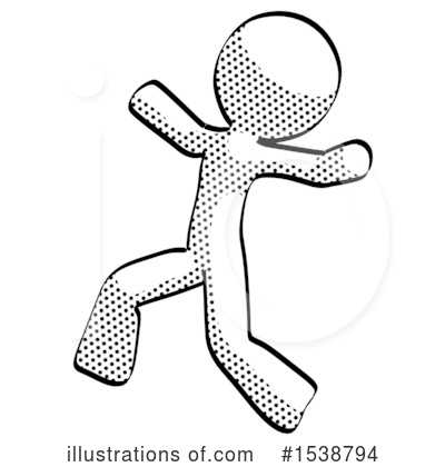 Royalty-Free (RF) Halftone Design Mascot Clipart Illustration by Leo Blanchette - Stock Sample #1538794