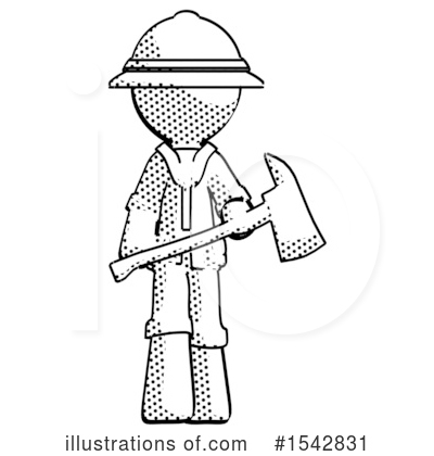 Royalty-Free (RF) Halftone Design Mascot Clipart Illustration by Leo Blanchette - Stock Sample #1542831