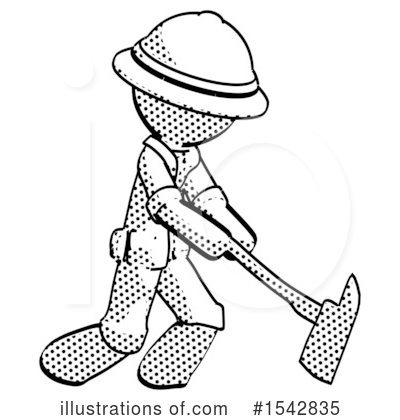 Royalty-Free (RF) Halftone Design Mascot Clipart Illustration by Leo Blanchette - Stock Sample #1542835