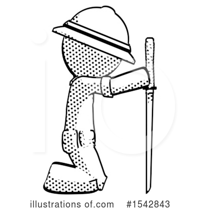 Royalty-Free (RF) Halftone Design Mascot Clipart Illustration by Leo Blanchette - Stock Sample #1542843