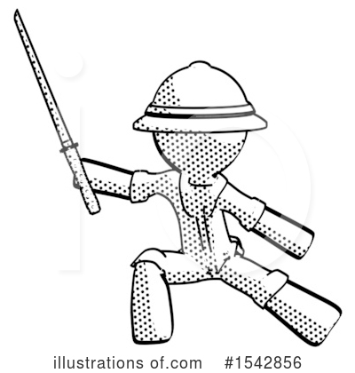 Royalty-Free (RF) Halftone Design Mascot Clipart Illustration by Leo Blanchette - Stock Sample #1542856