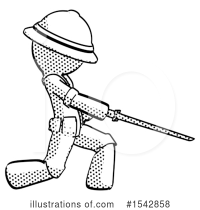 Royalty-Free (RF) Halftone Design Mascot Clipart Illustration by Leo Blanchette - Stock Sample #1542858