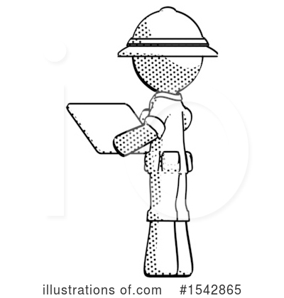 Royalty-Free (RF) Halftone Design Mascot Clipart Illustration by Leo Blanchette - Stock Sample #1542865