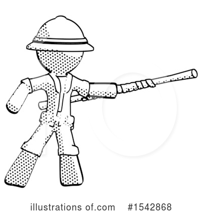 Royalty-Free (RF) Halftone Design Mascot Clipart Illustration by Leo Blanchette - Stock Sample #1542868