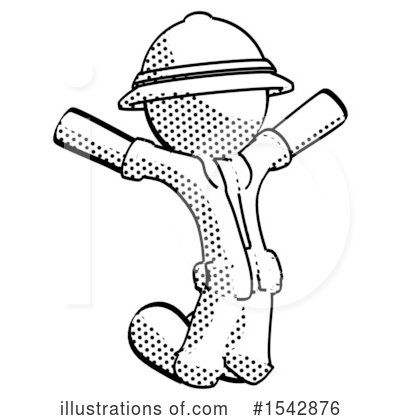 Royalty-Free (RF) Halftone Design Mascot Clipart Illustration by Leo Blanchette - Stock Sample #1542876
