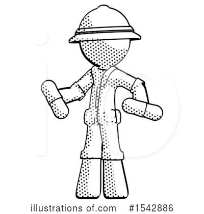 Royalty-Free (RF) Halftone Design Mascot Clipart Illustration by Leo Blanchette - Stock Sample #1542886