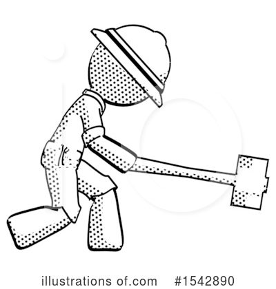 Royalty-Free (RF) Halftone Design Mascot Clipart Illustration by Leo Blanchette - Stock Sample #1542890