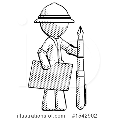Royalty-Free (RF) Halftone Design Mascot Clipart Illustration by Leo Blanchette - Stock Sample #1542902