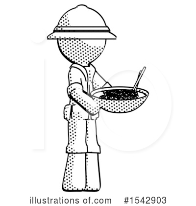 Royalty-Free (RF) Halftone Design Mascot Clipart Illustration by Leo Blanchette - Stock Sample #1542903