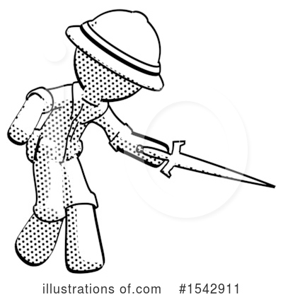 Royalty-Free (RF) Halftone Design Mascot Clipart Illustration by Leo Blanchette - Stock Sample #1542911