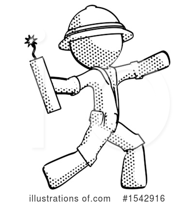 Royalty-Free (RF) Halftone Design Mascot Clipart Illustration by Leo Blanchette - Stock Sample #1542916
