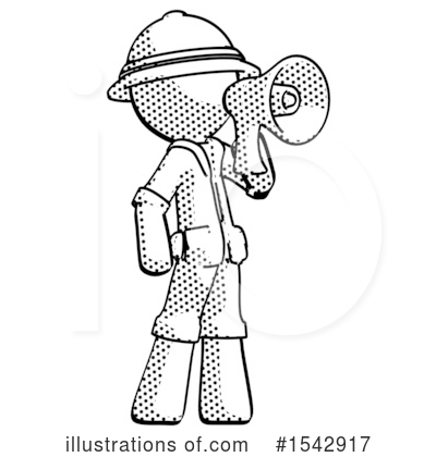 Royalty-Free (RF) Halftone Design Mascot Clipart Illustration by Leo Blanchette - Stock Sample #1542917