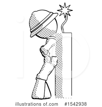 Royalty-Free (RF) Halftone Design Mascot Clipart Illustration by Leo Blanchette - Stock Sample #1542938