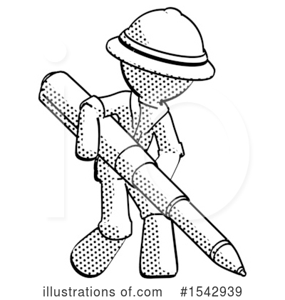 Royalty-Free (RF) Halftone Design Mascot Clipart Illustration by Leo Blanchette - Stock Sample #1542939