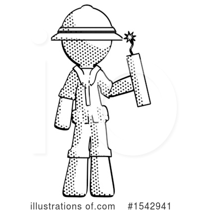 Royalty-Free (RF) Halftone Design Mascot Clipart Illustration by Leo Blanchette - Stock Sample #1542941