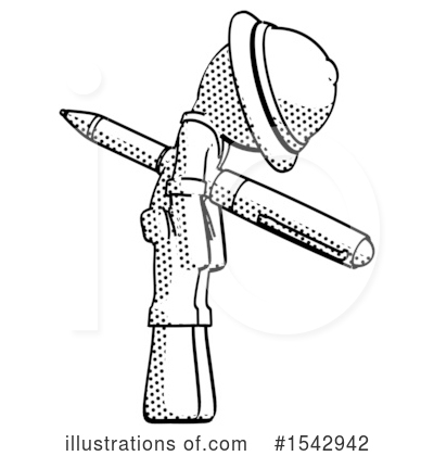 Royalty-Free (RF) Halftone Design Mascot Clipart Illustration by Leo Blanchette - Stock Sample #1542942
