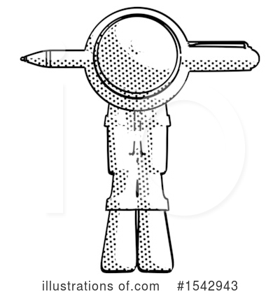 Royalty-Free (RF) Halftone Design Mascot Clipart Illustration by Leo Blanchette - Stock Sample #1542943