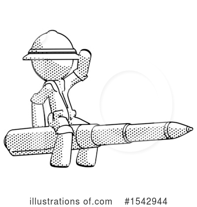 Royalty-Free (RF) Halftone Design Mascot Clipart Illustration by Leo Blanchette - Stock Sample #1542944