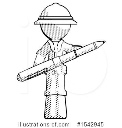 Royalty-Free (RF) Halftone Design Mascot Clipart Illustration by Leo Blanchette - Stock Sample #1542945