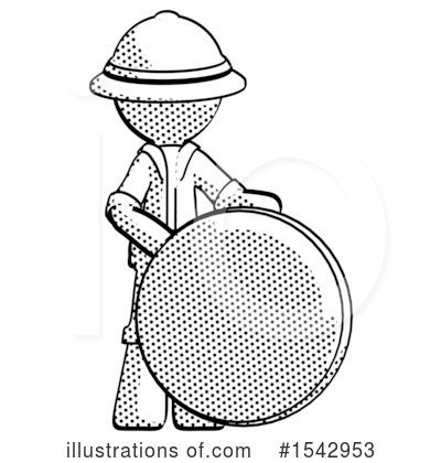 Royalty-Free (RF) Halftone Design Mascot Clipart Illustration by Leo Blanchette - Stock Sample #1542953