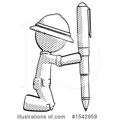Royalty-Free (RF) Halftone Design Mascot Clipart Illustration by Leo Blanchette - Stock Sample #1542959