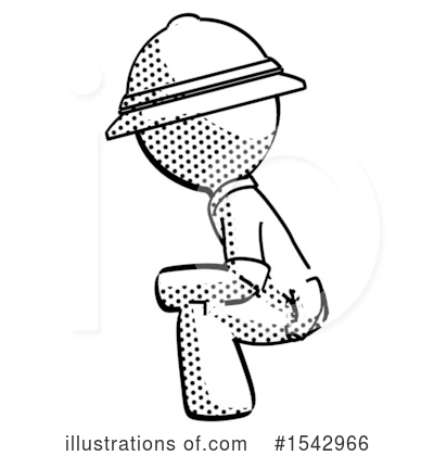 Royalty-Free (RF) Halftone Design Mascot Clipart Illustration by Leo Blanchette - Stock Sample #1542966