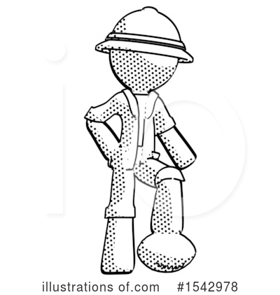 Royalty-Free (RF) Halftone Design Mascot Clipart Illustration by Leo Blanchette - Stock Sample #1542978