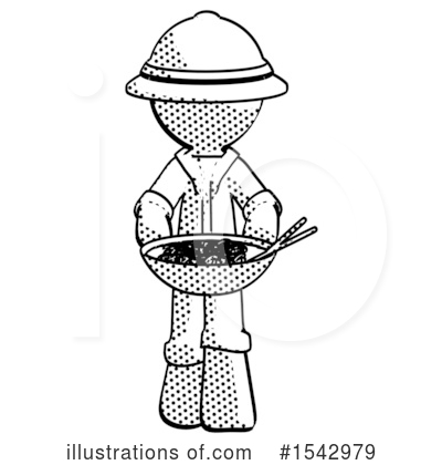 Royalty-Free (RF) Halftone Design Mascot Clipart Illustration by Leo Blanchette - Stock Sample #1542979