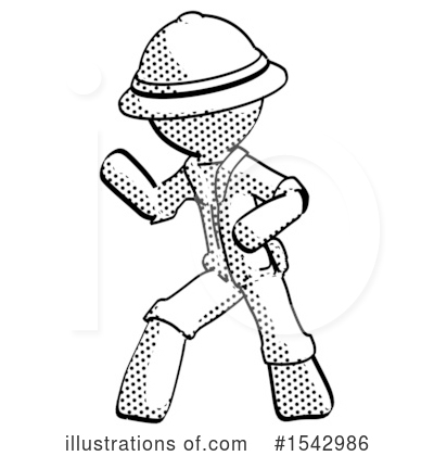 Royalty-Free (RF) Halftone Design Mascot Clipart Illustration by Leo Blanchette - Stock Sample #1542986