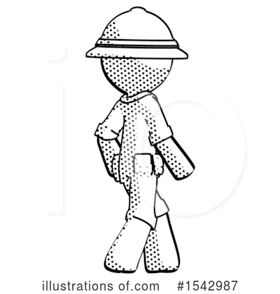 Royalty-Free (RF) Halftone Design Mascot Clipart Illustration by Leo Blanchette - Stock Sample #1542987