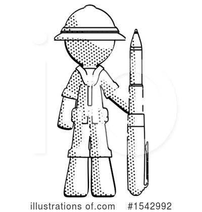 Royalty-Free (RF) Halftone Design Mascot Clipart Illustration by Leo Blanchette - Stock Sample #1542992