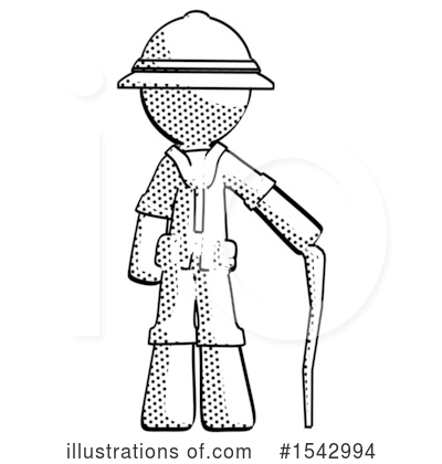 Royalty-Free (RF) Halftone Design Mascot Clipart Illustration by Leo Blanchette - Stock Sample #1542994