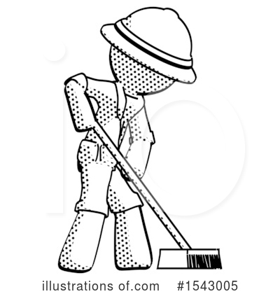 Royalty-Free (RF) Halftone Design Mascot Clipart Illustration by Leo Blanchette - Stock Sample #1543005